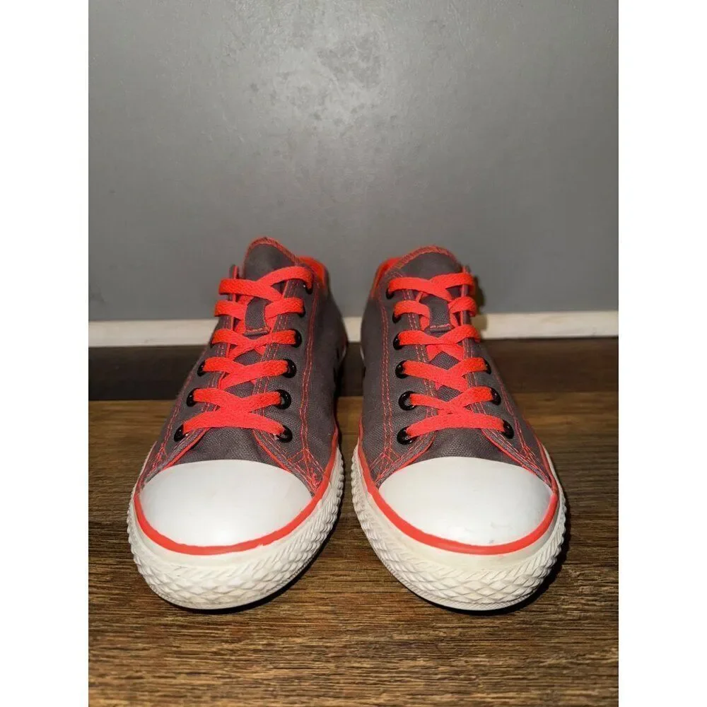 Converse Double Tongue Grey Orange Animal‎ Print Junior Size 5/ EU 37.5